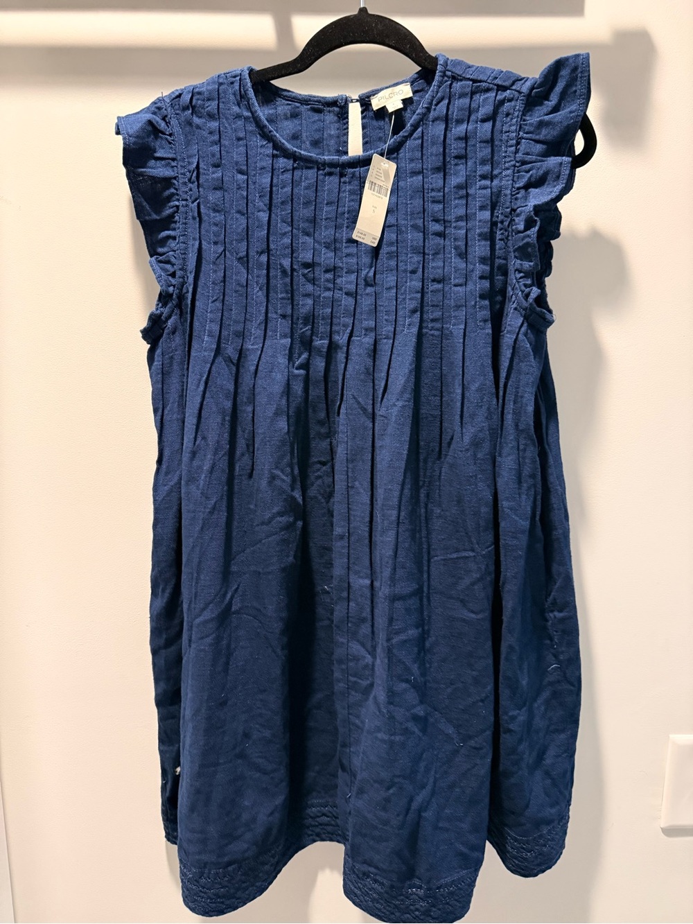 Pilcro Anthropologie Jade 100% Cotton Pintucked Dress NWT! - Picture 2 of 8